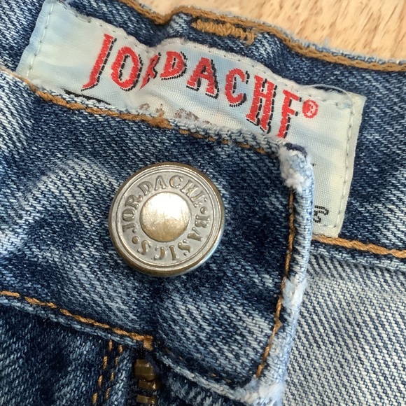 VTG 90s JORDACHE High Waist Mid Wash Denim Shorts Size 5-6 - Picture 5 of 8